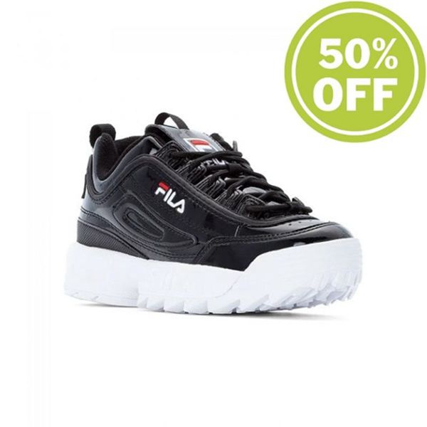 Tênis Fila Mulher Metal Pretas - Fila Disruptor M Low Wmn Loja Online Portugal,DRWP-56219